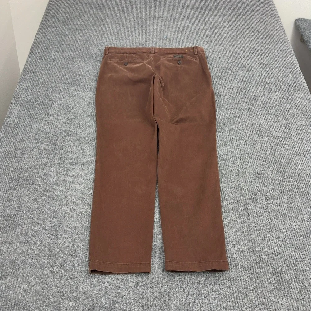 Banana Republic Pants Men 35x32 Brown Cotton Slim Chino Trousers Casual Workwear